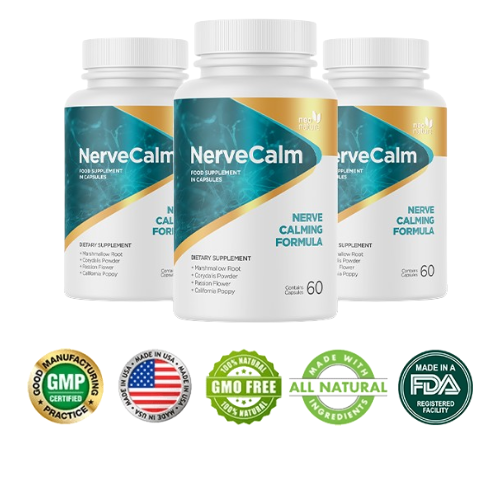 3-bottle kit NerveCalm with certified quality seals